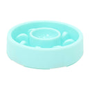3x Pet Dog Puppy Food Slow Feeder Pet Cat Anti-Gulping Bowls Green For Dogs