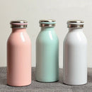 Pink Milk Vacuum Flasks 304Stainless Steel Cup Water Bottle Sports Travel T