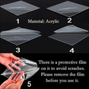 1 Set Black Acrylic Display Risers, Jewelry Display Riser Shelf Showcase