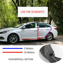 5M Car Auto Door Edge Protector U-shaped Black Rubber Seal Trim Molding UVC PGN