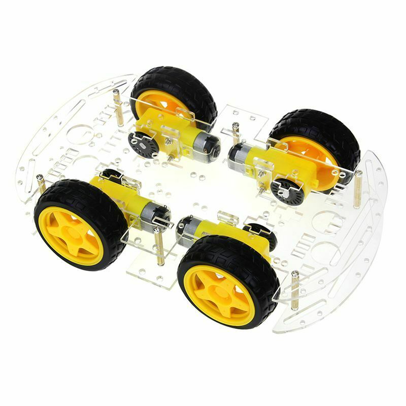 Smart Car Kit 4WD Smart Robot Car Chassis Kits with Speed Encoder and Batte M2C3