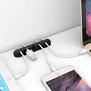 Cable Organizer Silicone Usb Cable Winder Flexible Cable Management Clips W J1O7