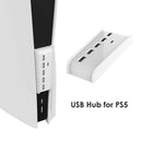 USB Hub with 5 USB A + 1 USB C Ports for PS5 PS5 Digital Edition White A