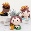 3pcs Flowerpot Bonsai Pots Plant Container Pen Holder Desktop Decoration