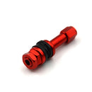 4x TR48E Bolt-in Auto Car Tubeless Wheel Tire Valve Stems Dust Caps Red EBlj
