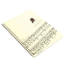 50 Pages Mozart Musical Sheet Manuscript Paper Stave Notation Notebook Spir