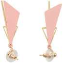 Pink On Earrings None Pierced Ear Cuff e Geometric Irregular E7U7
