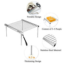 1Set Portable Camping Grill - a Lightweight Multi-Function Universal Barbec