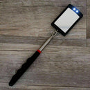LED Lighted Inspection Mirror Rectangular Extending Telescoping Angle Car E5S4