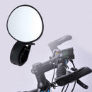 Cycling Bike Bicycle Handlebar 360 Degree Rotate Rear View Mirror(Black)