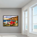Diamond Painting Seagull Scooter DIY Full Round Drill Wall Picture 40x30cm