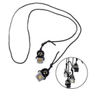 Archery Recurve Bow String Long Bow Stringer Black Leather Rope Tool Gift JR