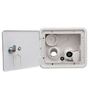 White Gravity City Water Inlet Fill Dish Hatch Lock RV Trailer