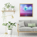 Full Drill Round Diamond Painting Moon Cross Stitch Embroidery Kit (CQ034)
