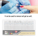 Nail Art Drill Kit, 30Pcs/Set Diamond Grinding Head Nail Art Drill Polish H