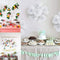 Set of 24 Handheld Fan Paper Folding Heart Shaped round fans for paper fans O4N1