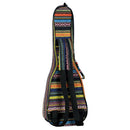 Strip Design Soft Case Ukulele Bag 23inch w/ Strap Outer Pocket for Musical