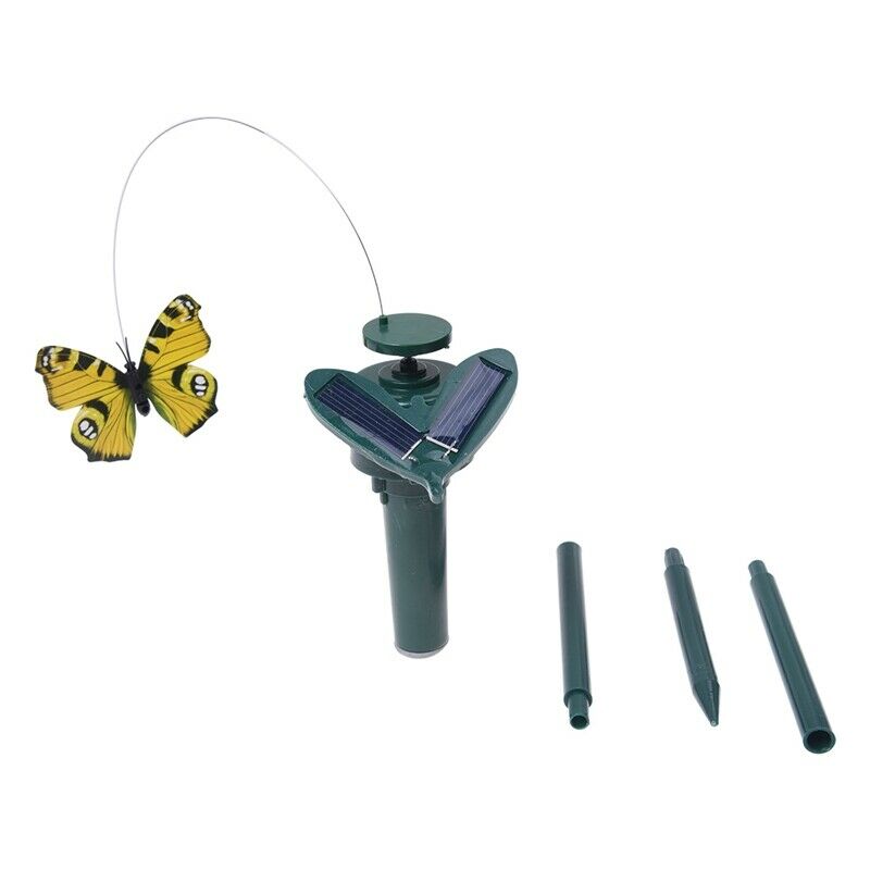 Fluttering Butterfly with Plastic Plates Solar Energy - Random Color