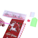4Pcs DIY Christmas Card Embroidery 5D Rhinestones Painting Greeting Card