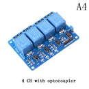 5V 4 Channel Relay Board Module With Optocoupler LED for Arduino PiC A Hn