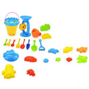 Set of 25 Baby Kid Beach Toys with Castle Bucket Spade Shovel Rake Kettle C J9O4