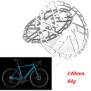 140mm Bike Bicycle Disc Brake Rotor with 6 Bolts Lightweight Stainless Steel