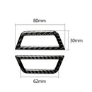 2pcs/set Roof AC Air Vent Covers Carbon Fiber Trim Stickers for BMW E46 98-05
