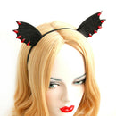 Womens Headband Halloween Felt Animal Ears Devil Wings Bat Stone Hairband H ME