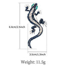 Unique Lizard Rhinestone Brooch Pin Women Geckos Brooch Clothes Jewelry BroSEAU