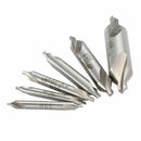 6 PCS HSS Combined Center Drills Bit Set Countersink 60 Degree Angle 5/3/2. Z6M9