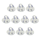 10 Pieces Silverwhite 25mm Adjustable Rings Base Blank Settings Round Ring Pad