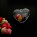 1Pc Plastic Transparent Heart Shape Wedding Birthday Party Candy Box Decor OZ