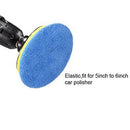 5 To 6 Inches Microfiber Polishing Pad for Car Polisher Bonnet 18 Packs