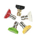 Pressure Washer Spray Nozzle Tips Multiple Degrees,1/4 Inch Quick Connector