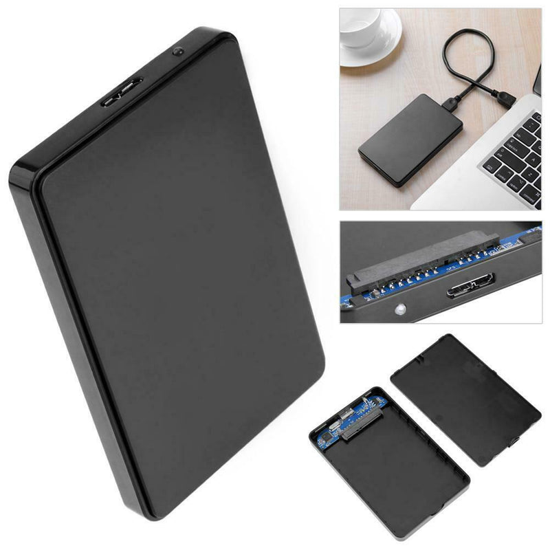2.5in USB3.0 SATA Box 3TB HDD Hard Drive SSD External Enclosure Case (A)