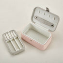 Jewelry Box Multi-Layer Portable Jewelry Storage Box PU Creative Pink Jewel