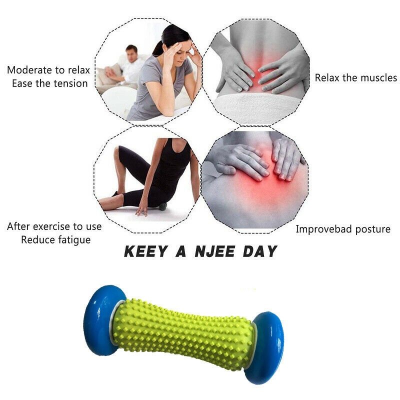 Soft Rubber Foot Massage Roller For Deep Tissue Acupresssure Recovery For R Z1B1