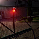 6 LED Waterproof Solar Warning Light Sound Alarm Lamp Sensor Garden Lamp