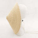 Large Brim Conical Natural Color Bamboo Rain Straw Sun Hat Female Women Fun