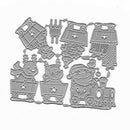 Christmas Pattern Carbon Steel Cutting Die DIY Album Card Scrapbooking Stencil