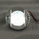 DC 12V Marine Boat Transom Round Stainless Steel Cold White LED Stern Light A
