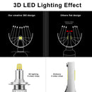 H7 LED Headlight Bulbs, 24 CSP 8 Sides 360 Degree Car Led Lighting, 120W 18 Q9B6