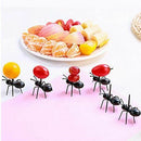 Animal Farm Ant Fruit Fork Mini Cartoon Children Snack Cake Dessert Food Fr P7V2