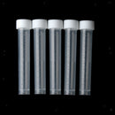 5pcs Premium 10ml Graduated Cryovial Test Tube Sample Vial w/ Screw Caps