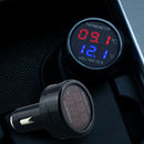 2 In 1 Multifunctional Monitoring Water Temperature Thermometer Car Voltmeter