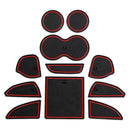 11pcs/set Door Console Non Slip Anti Dust Liners Mats for Dodge Challenger