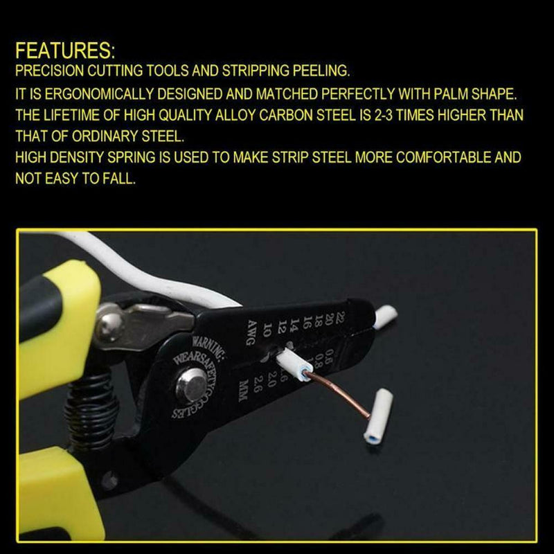 Multi-functional Tool Cable Wire Stripper Stripping Cutting Pliers Cutter