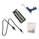 PCI-E To Dual PCI Riser Card Extender Desktop PCI Express Expansion Adapter A