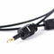 Black Audio Cable Toslink Plug To Mini-Toslink Optical 3.5mm Jack 1m KH P ES