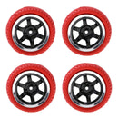 1:10 On Road Racing RC Car Rubber Wheels Tyres Rims HSP HPI 94122/94123 Red